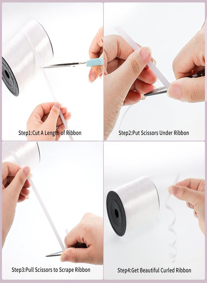 woric 600 Yards White Curling Ribbon 1/5 Inch Balloon String Ribbon Thin Ribbons for Art Crafts Gift Wrapping Wedding Birthday Party Decorations - Image 2